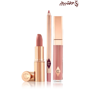کیت لب فول سایز پیلو تاک شارلوت تیلبری |Lip kit pillow talk charlotte tilbury